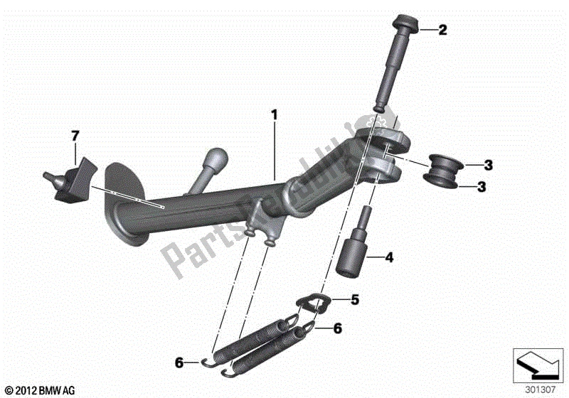 Todas las partes para Costado de BMW R 1200 GS K 50 2012 - 2016