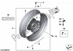 Spoke wheel, rear