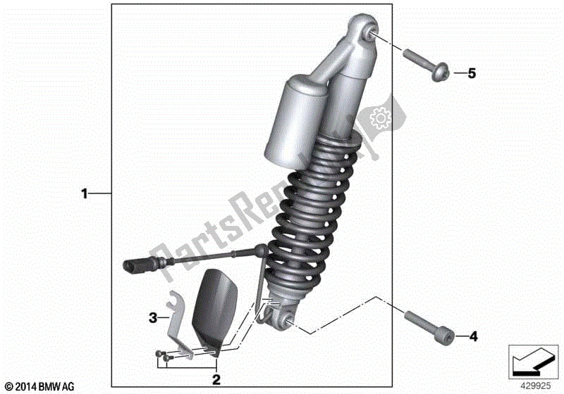 Todas las partes para Puntal De Resorte, Esa, Frente de BMW R 1200 GS K 50 2012 - 2016