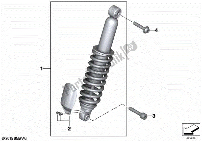 Todas las partes para Puntal De Resorte, Delantero de BMW R 1200 GS K 50 2012 - 2016