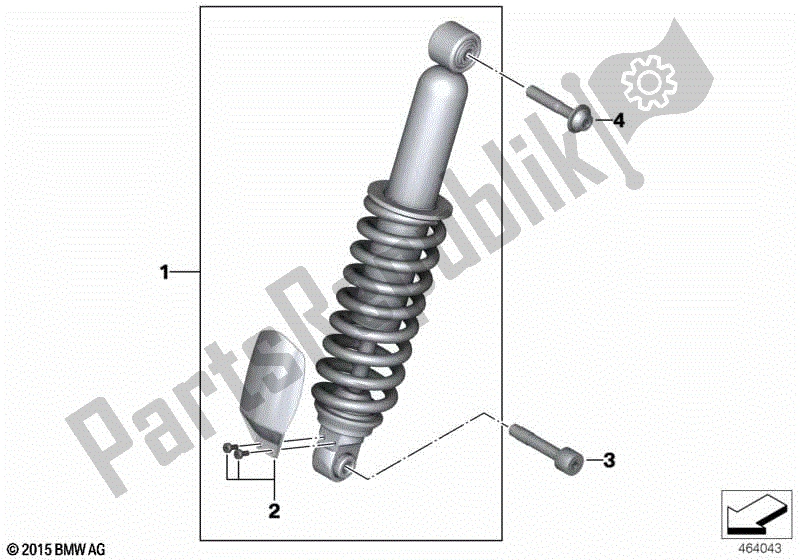 Todas las partes para Puntal De Resorte, Delantero de BMW R 1200 GS K 50 2012 - 2016