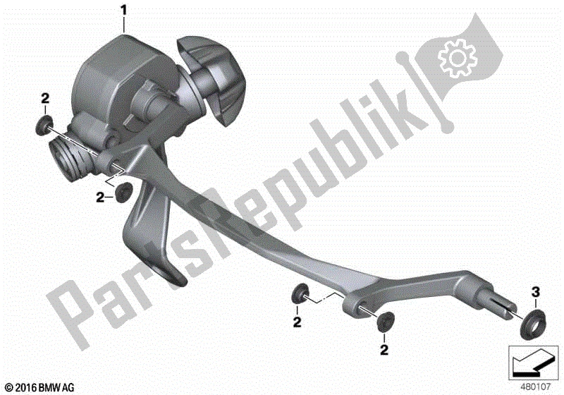 Todas las partes para Ajuste De Parabrisas, Mecánico de BMW R 1200 GS K 50 2012 - 2016