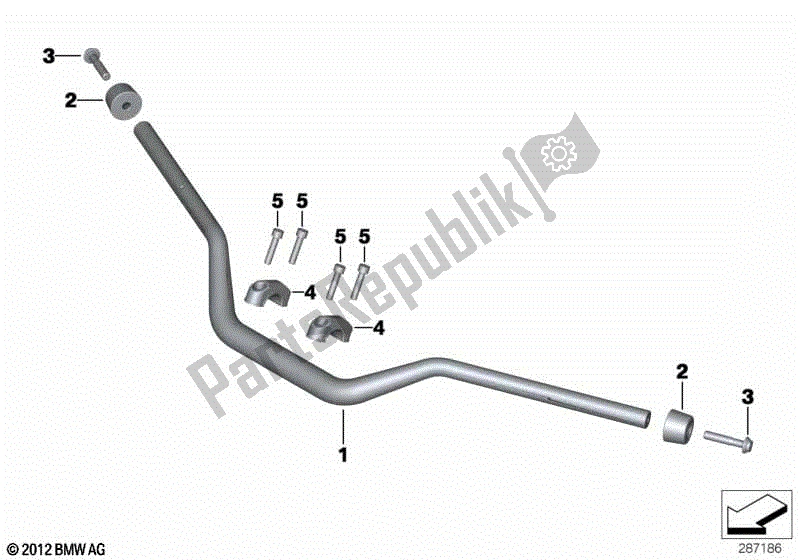 Alle onderdelen voor de Stuur van de BMW R 1200 GS K 50 2017 - 2018