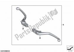 HP hand lever, milled