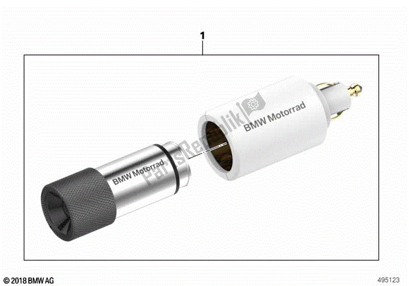 Todas las partes para Linterna Led de BMW R 1200 GS K 50 2017 - 2018