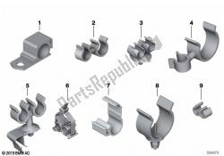 clips de línea, soportes de manguera