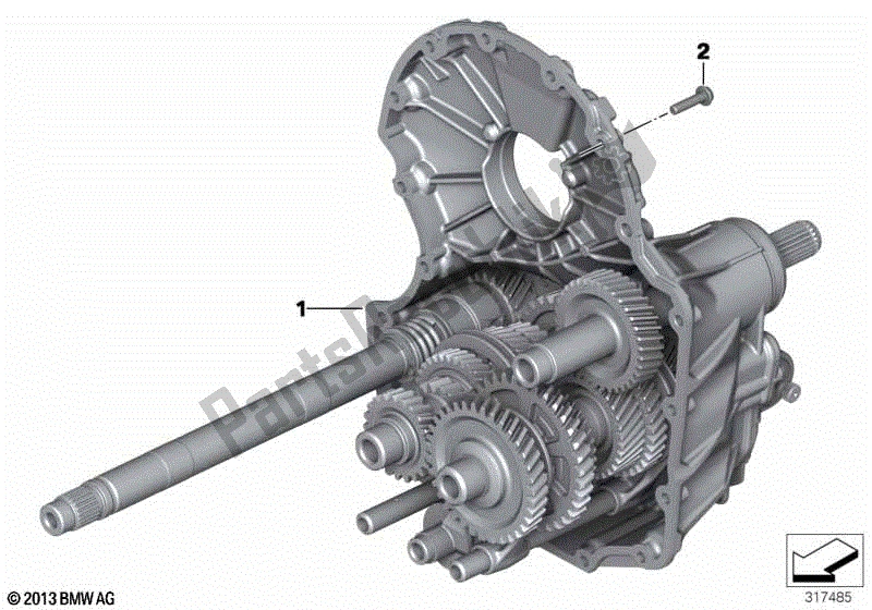 Toutes les pièces pour le Transmission Manuelle du BMW R 1200 GS K 50 2017 - 2018