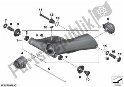 Rear wheel swinging arm