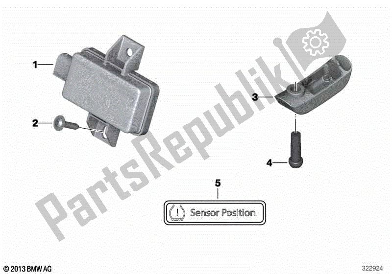 Toutes les pièces pour le Moniteur De Pression Des Pneus De Modernisation du BMW R 1200 GS K 50 2017 - 2018