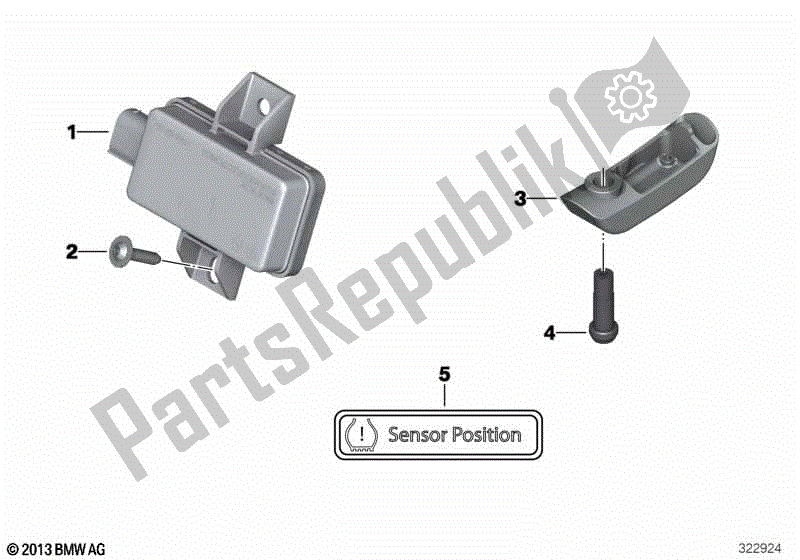 Toutes les pièces pour le Moniteur De Pression Des Pneus De Modernisation du BMW R 1200 GS K 50 2017 - 2018