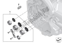 Set cams.bearing transmission engine end