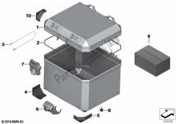 pièces détachées pour top case aluminium