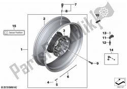 Spoke wheel, rear