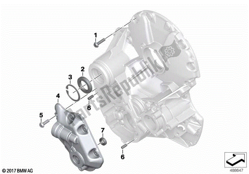 Todas las partes para Cubierta De Transmisión de BMW R 1200 GS K 50 2017 - 2018