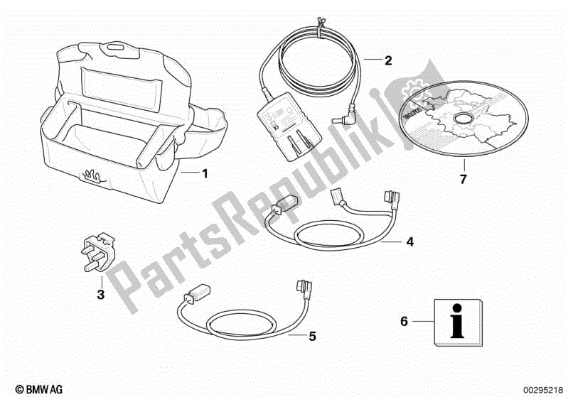 Todas las partes para Accesorios Bmw Navigator Ii de BMW R 1200 GS ADV K 255 2006 - 2007