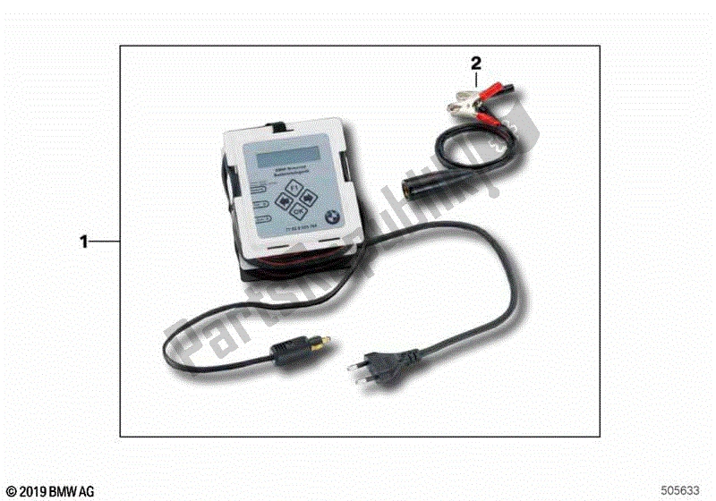 Alle onderdelen voor de Batterij Oplader van de BMW R 1200 GS ADV K 255 2006 - 2007