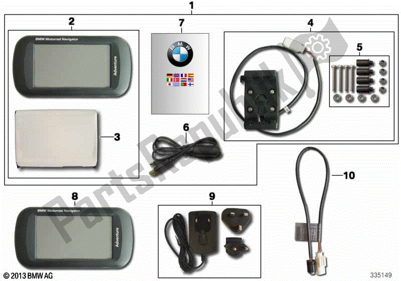 Todas las partes para Bmw Motorrad Navigator Aventura de BMW R 1200 GS ADV K 255 2006 - 2007