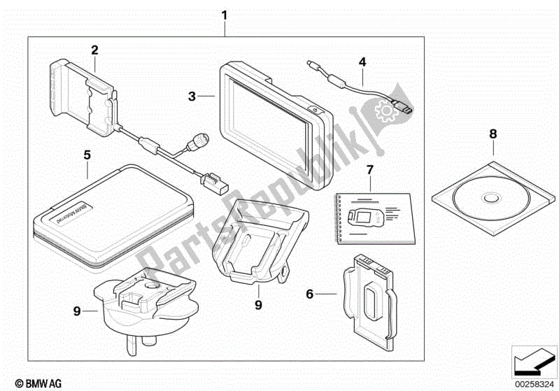 Todas las partes para Bmw Motorrad Navigator Iv Mundo de BMW R 1200 GS ADV K 255 2006 - 2007