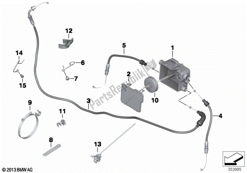 Toutes les pièces pour le Distributeur De Câble / Câble Bowden du BMW R 1200 GS ADV K 255 2006 - 2007