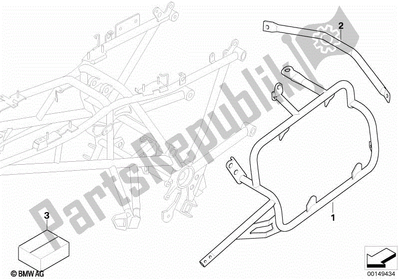 Todas las partes para Titular De La Caja de BMW R 1200 GS ADV K 255 2006 - 2007