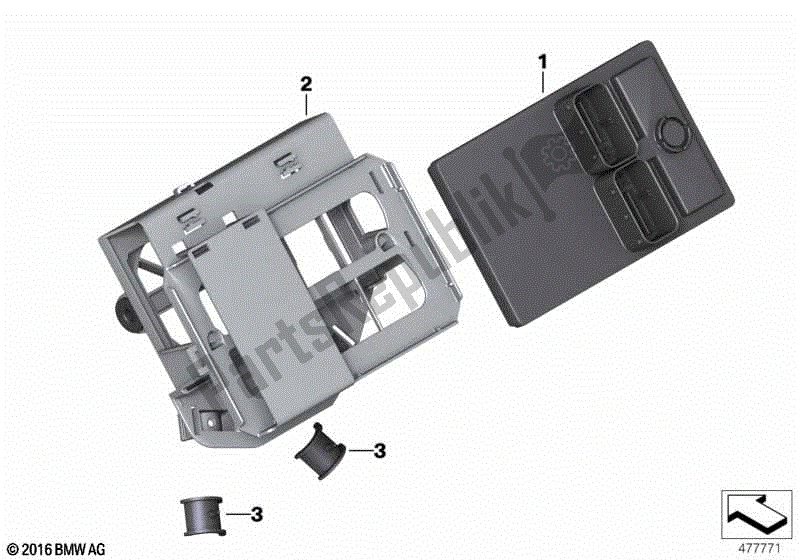 Alle onderdelen voor de Centrale Chassis Elektronica van de BMW R 1200 GS ADV K 255 2006 - 2007