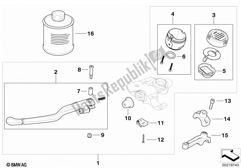 Toutes les pièces pour le Ensemble De Commande D'embrayage du BMW R 1200 GS ADV K 255 2006 - 2007