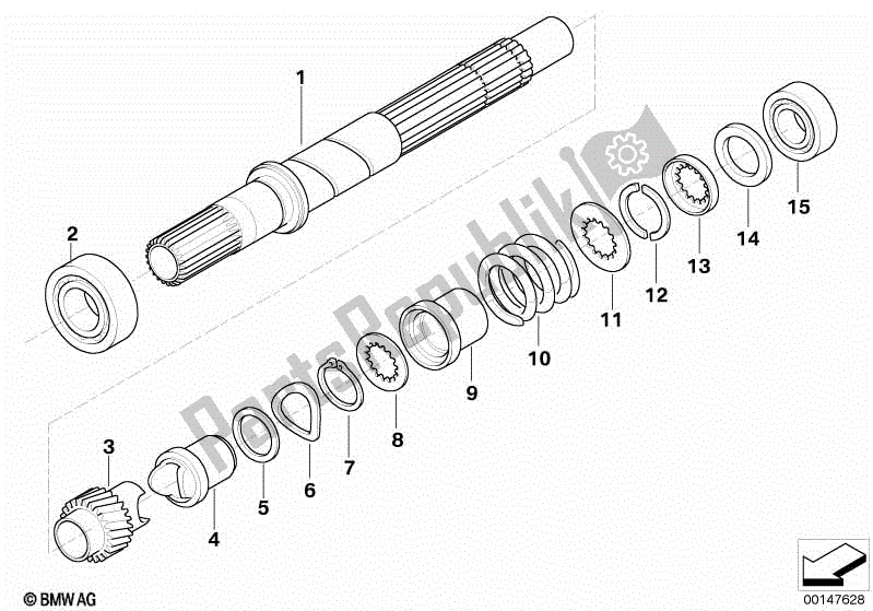 Todas las partes para Eje De Accionamiento de BMW R 1200 GS ADV K 255 2006 - 2007