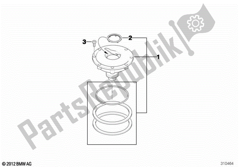 Toutes les pièces pour le Bouchon De Remplissage du BMW R 1200 GS ADV K 255 2006 - 2007