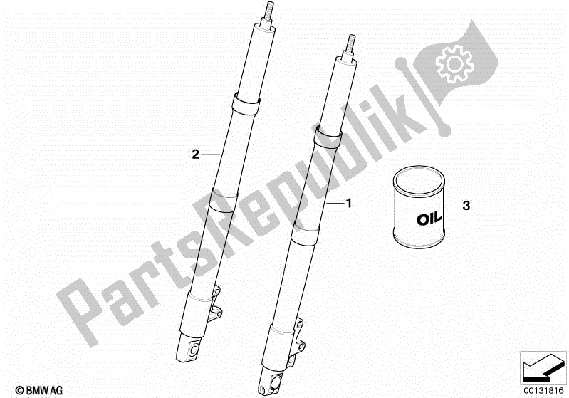 Toutes les pièces pour le Jambe De Fourche du BMW R 1200 GS ADV K 255 2006 - 2007