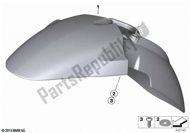 Todas las partes para Cubierta De La Rueda Delantera, Inferior de BMW R 1200 GS ADV K 255 2006 - 2007