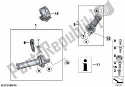 Handlebar grip, heated