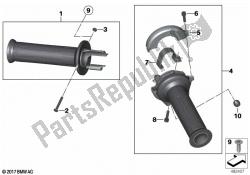 Handlebar grips unheated