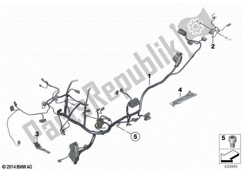 Todas las partes para Arnés Principal / Arnés Trasero de BMW R 1200 GS ADV K 255 2006 - 2007