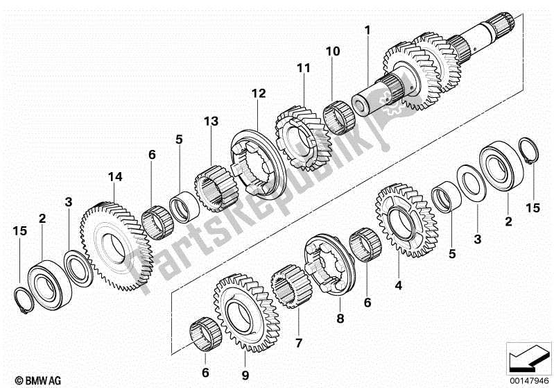 Todas las partes para Eje De Salida de BMW R 1200 GS ADV K 255 2006 - 2007