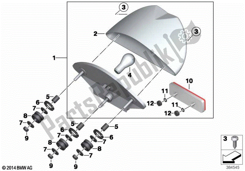 Todas las partes para Luz Trasera de BMW R 1200 GS ADV K 255 2006 - 2007