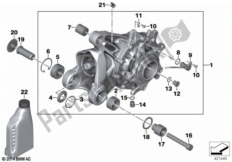 Todas las partes para Caja De Cambios De ángulo Recto Integral Abs Gen. 1 de BMW R 1200 GS ADV K 255 2006 - 2007