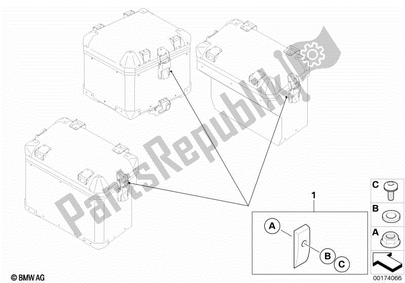 Toutes les pièces pour le Ensemble, Couvercle De Sortie D'évent du BMW R 1200 GS ADV K 255 2006 - 2007