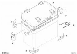 pièces détachées, valise en aluminium