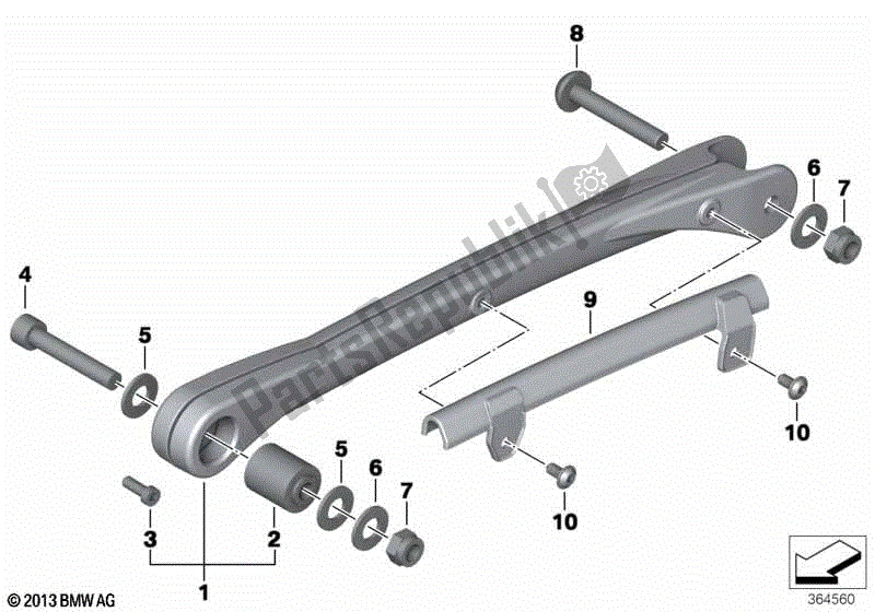 Toutes les pièces pour le Entretoises De Tension Avec Montage du BMW R 1200 GS ADV K 255 2006 - 2007