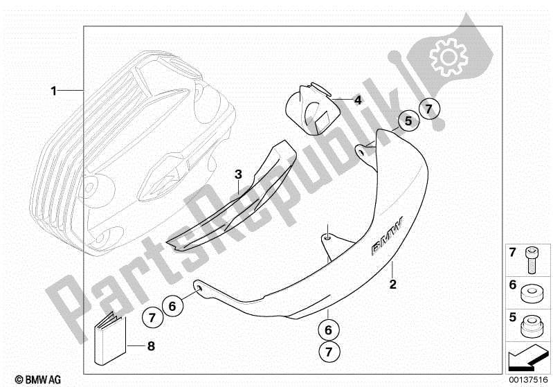 Toutes les pièces pour le Protection De Couvercle De Soupape, Aluminium du BMW R 1200 GS ADV K 255 2006 - 2007