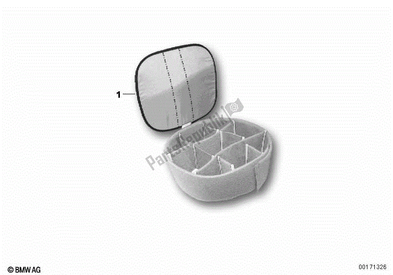 Alle onderdelen voor de Vario Insert, Tank Zadeltas van de BMW R 1200 GS ADV K 255 2006 - 2007