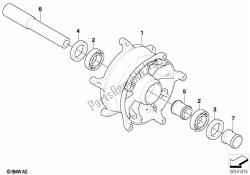 Wheel hub, front