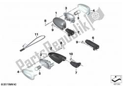 White direction indicator lights