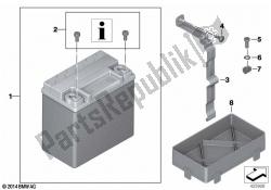 batteria con staffa