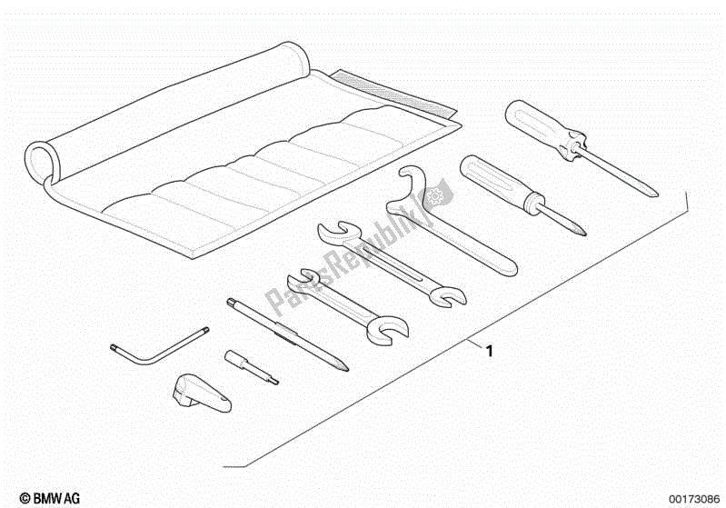 Todas las partes para Herramienta De Coche de BMW R 1200 GS ADV K 255 2008 - 2009