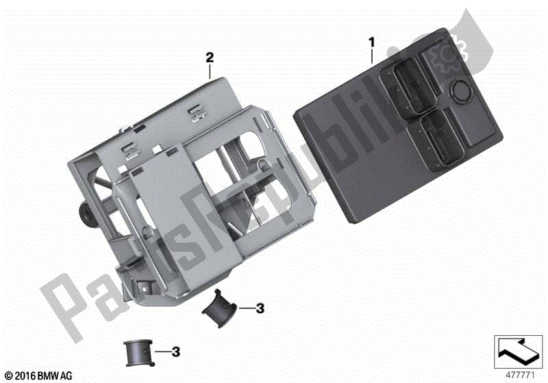 Todas las partes para Electrónica Del Chasis Central de BMW R 1200 GS ADV K 255 2008 - 2009