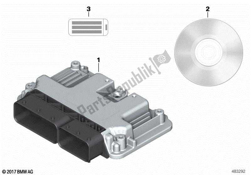 Todas las partes para Unidad De Control de BMW R 1200 GS ADV K 255 2008 - 2009