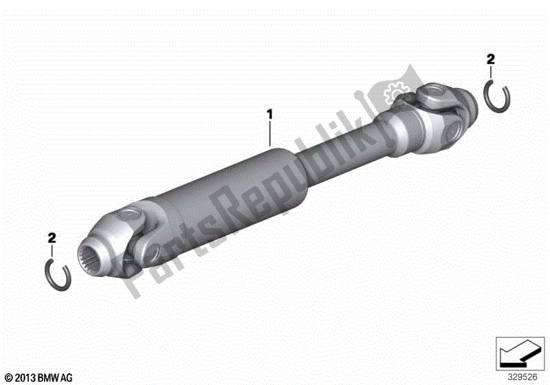 Todas las partes para Eje De Accionamiento de BMW R 1200 GS ADV K 255 2008 - 2009