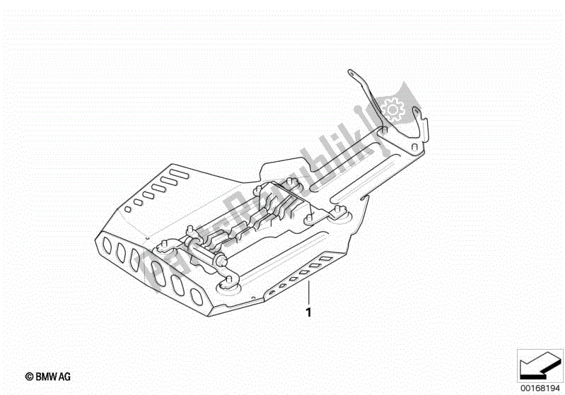 Alle onderdelen voor de Motorbescherming, Aluminium, Groot van de BMW R 1200 GS ADV K 255 2008 - 2009