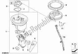 bomba de combustível e sensor de nível de combustível